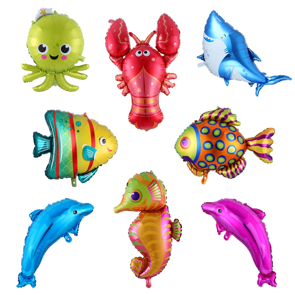 Mini The New Fish Animal Balloons Birthday Decorative Dall Shark Lobster Octopus Sea Theme Party Decor Children's Day Toys
Mini The New Fish Animal Balloons Birthday Decorative Dall Shark Lobster Octopus Sea Theme Party Decor Children's Day Toys