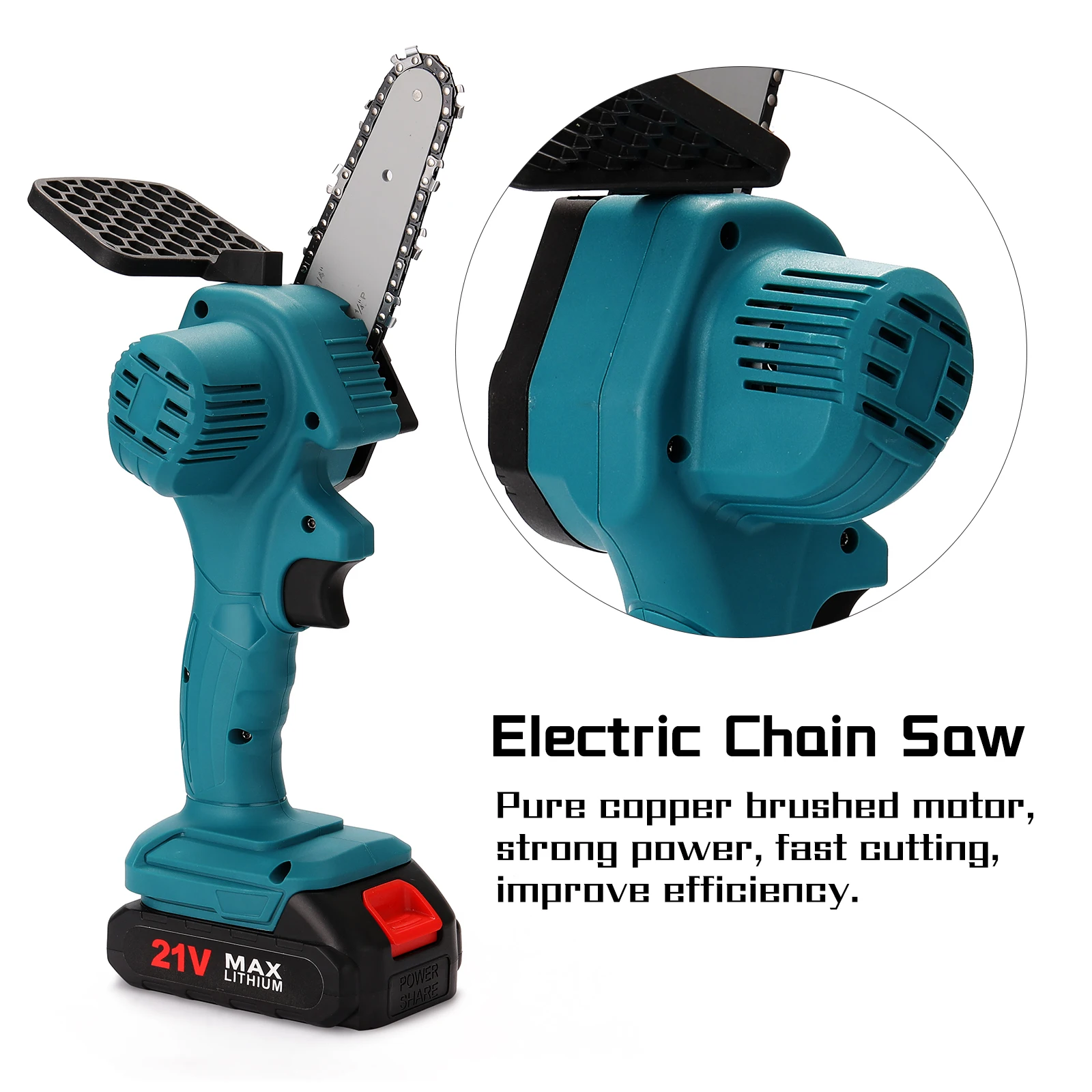 Mini Electric Saws Rechargeable Electric Pruning Saw Woodworking One-handed Electric Chainsaw Garden Logging 21V Lithium Battery
Mini Electric Saws Rechargeable Electric Pruning Saw Woodworking One-handed Electric Chainsaw Garden Logging 21V Lithium Battery