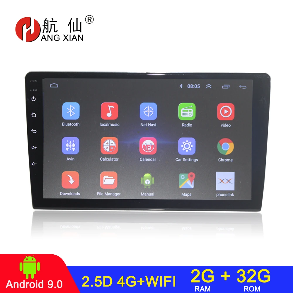 Автомагнитола HANG XIAN 2 din универсальная android 9 0 автомобильный dvd плеер с gps
