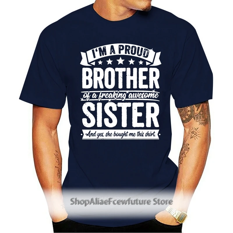 Brothers Gift Cool Family Present T-Shirts Comfortable Top Tee Branded Cool T Shirt Cotton Print Unisex Anlarach Spring Autumn
Brothers Gift Cool Family Present T-Shirts Comfortable Top Tee Branded Cool T Shirt Cotton Print Unisex Anlarach Spring Autumn