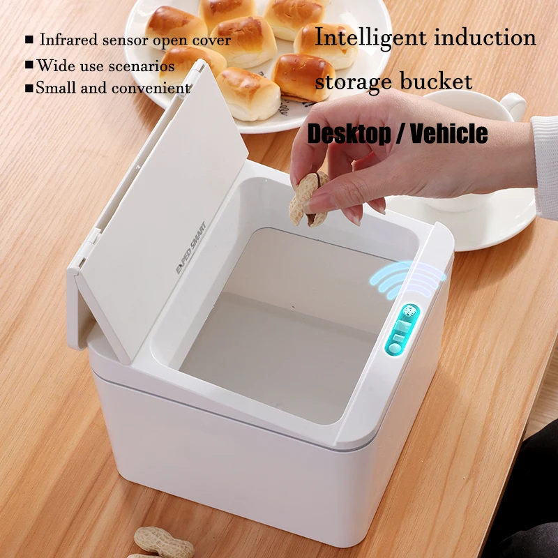 New Automatic Touchless Intelligent induction Motion Sensor Kitchen Trash Wide Opening Sensor Eco-friendly Car Waste Garbage Bin
New Automatic Touchless Intelligent induction Motion Sensor Kitchen Trash Wide Opening Sensor Eco-friendly Car Waste Garbage Bin