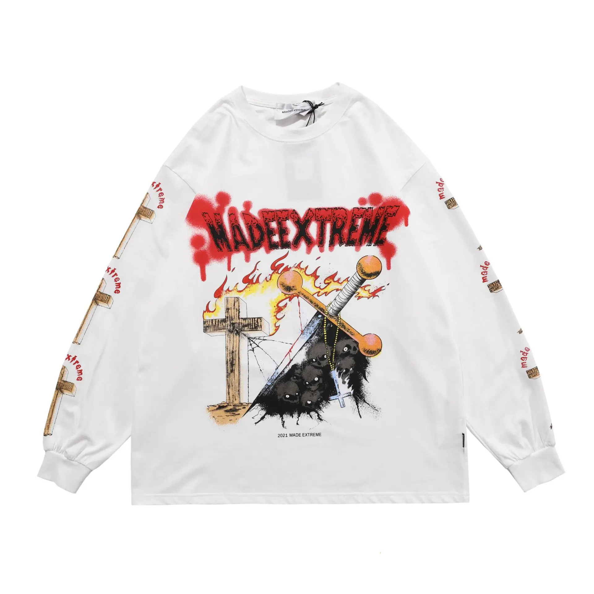 2021 Autumn and Winter New Product Personality Long-sleeved Men's Printed Black Bottoming Shirt Unisex
2021 Autumn and Winter New Product Personality Long-sleeved Men's Printed Black Bottoming Shirt Unisex