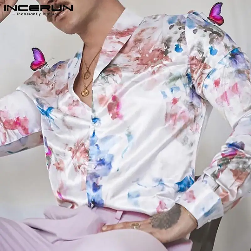 Fashionable Printing New Mens Camisa European and American Style Male Sexy Casual Blouse Smooth Stylish Long-sleeved Shirt S-5XL
Fashionable Printing New Mens Camisa European and American Style Male Sexy Casual Blouse Smooth Stylish Long-sleeved Shirt S-5XL