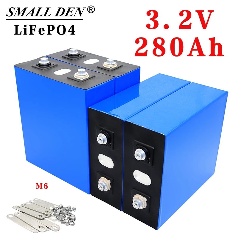 4PCS 3.2V 280Ah LiFePO4 battery New Class A battery, DIY 12V 24V lithium iron phosphate battery pack, EU duty-free
4PCS 3.2V 280Ah LiFePO4 battery New Class A battery, DIY 12V 24V lithium iron phosphate battery pack, EU duty-free