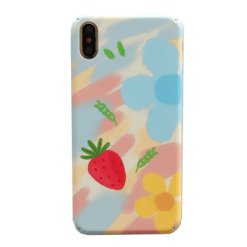 Cute watercolor strawberry mobile phone case for iPhone11 Pro Max mini X XS XR XSMax 8 7 6PluS anti-drop protection back case 
Cute watercolor strawberry mobile phone case for iPhone11 Pro Max mini X XS XR XSMax 8 7 6PluS anti-drop protection back case