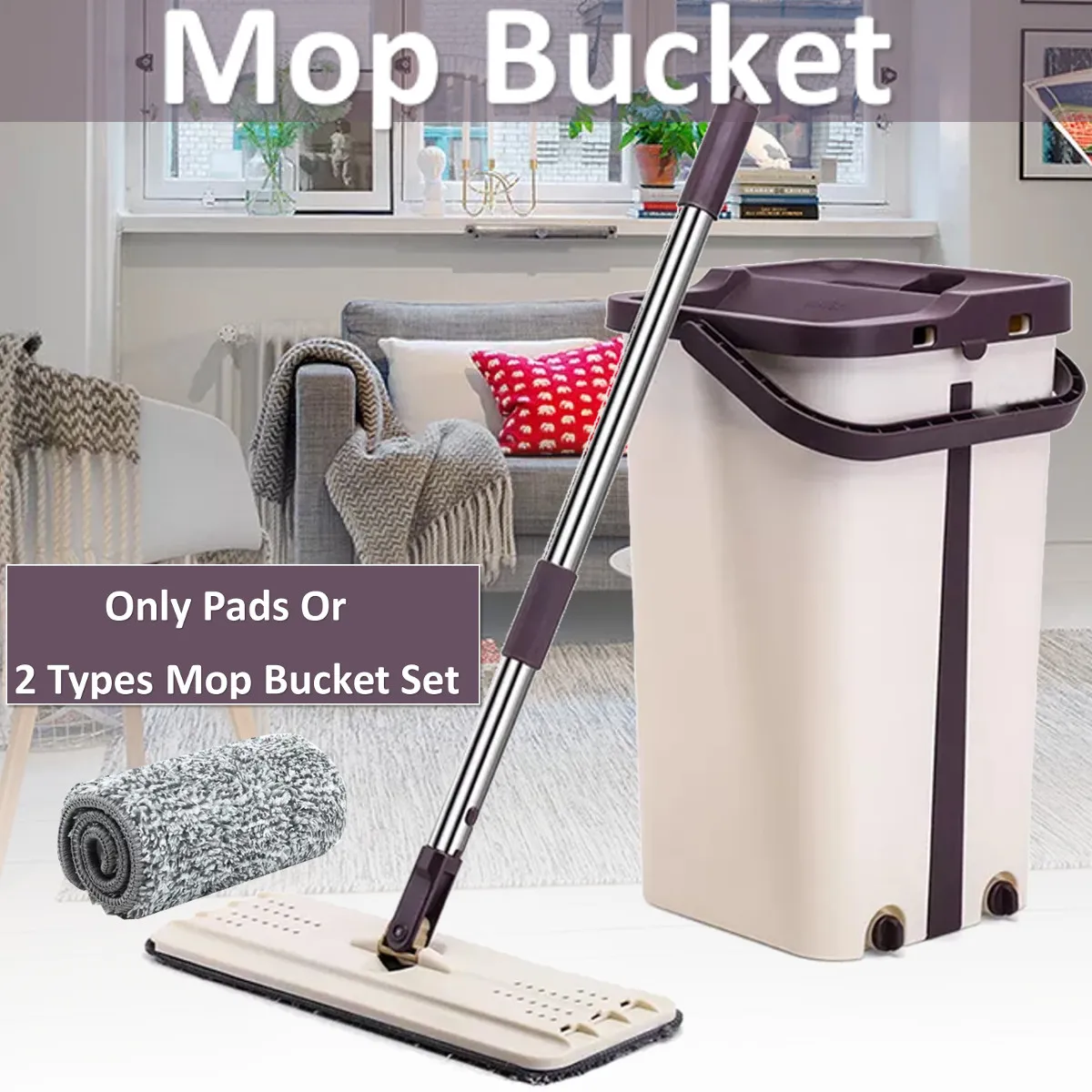 Hand Free Mop Washing Flat Floor Spin Washing Ultrafine Microfiber Cleaning Pad Squeeze Bucket For Home Kitchen Laminate Mop Kit
Hand Free Mop Washing Flat Floor Spin Washing Ultrafine Microfiber Cleaning Pad Squeeze Bucket For Home Kitchen Laminate Mop Kit
