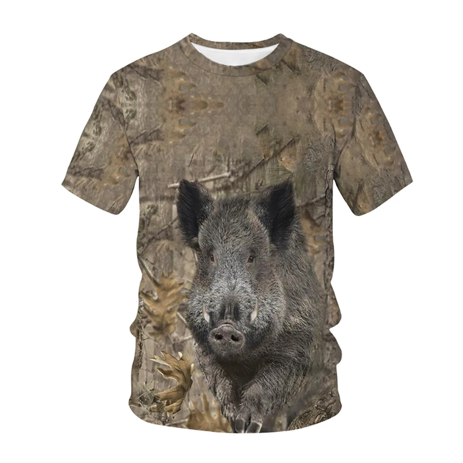 Camo Hunting Animals Wild Boar Printing 3d T Shirt Summer Casual Men Short Sleeve O Neck Fashion Streetwear T-Shirt 
Camo Hunting Animals Wild Boar Printing 3d T Shirt Summer Casual Men Short Sleeve O Neck Fashion Streetwear T-Shirt