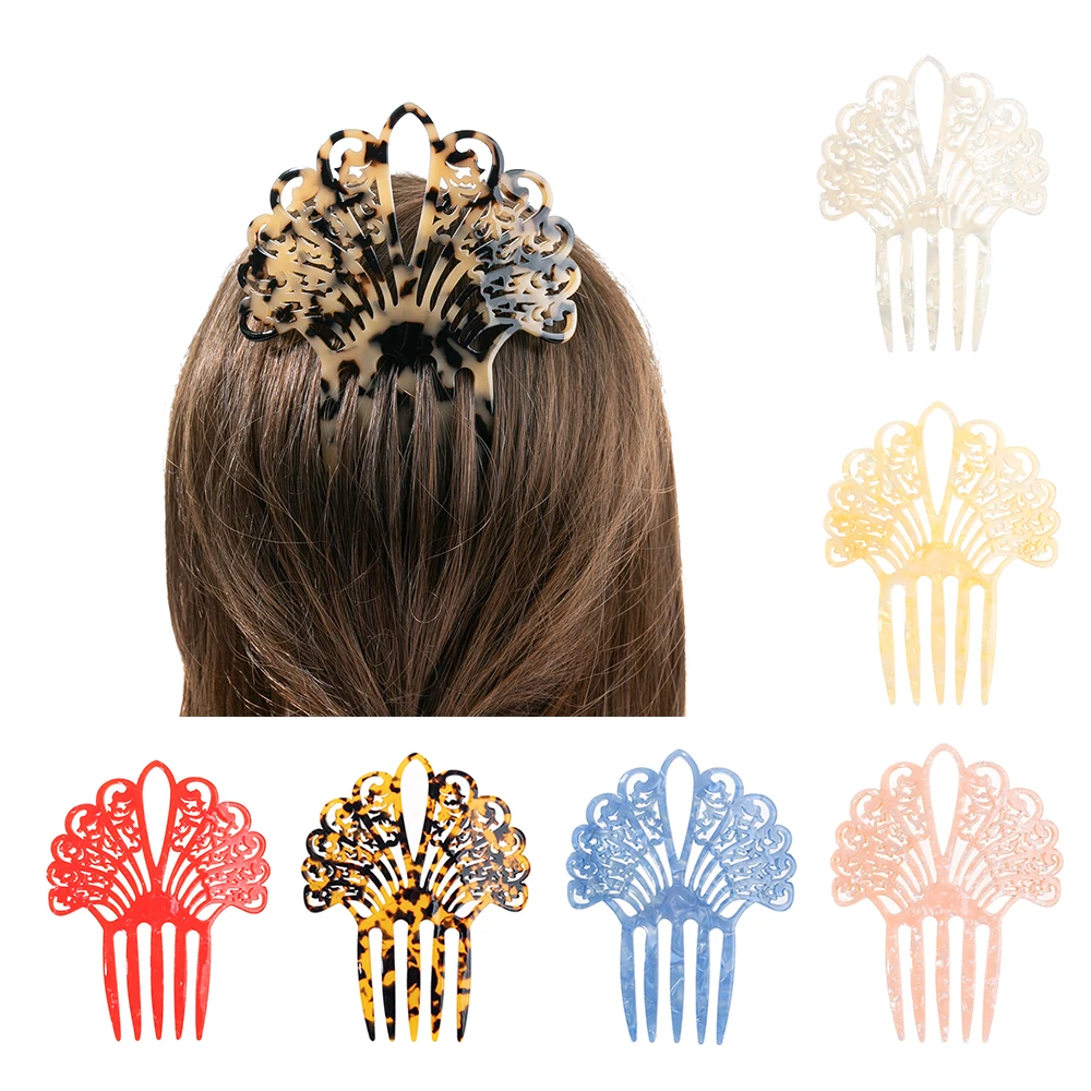 Vintage Hair Combs Women Colorful Acetate Hair Accessories Faux Tortoise shell Hair clips Flamenco dancers Headdresses jewelry
Vintage Hair Combs Women Colorful Acetate Hair Accessories Faux Tortoise shell Hair clips Flamenco dancers Headdresses jewelry
