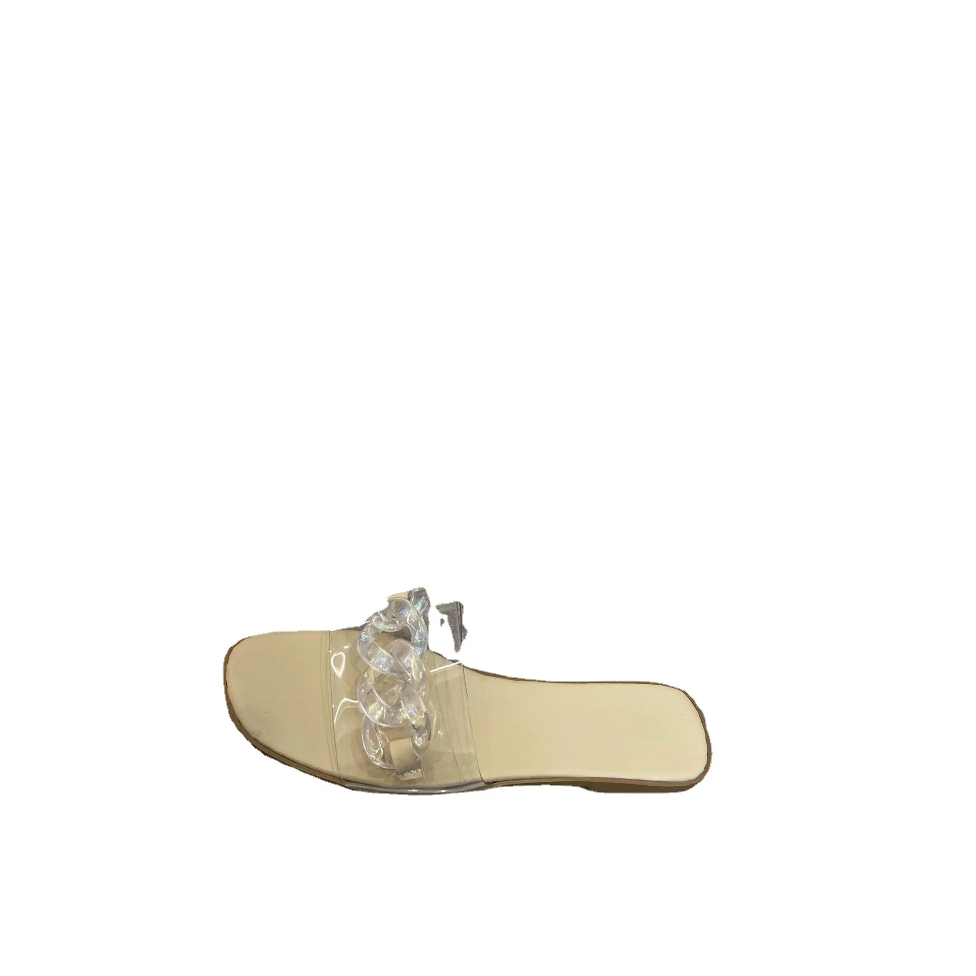2021 Fashion Chain Color Cute Decorative Vamp Sandals European and American Large Size Flat Bottom Slippers New Sandals A881
2021 Fashion Chain Color Cute Decorative Vamp Sandals European and American Large Size Flat Bottom Slippers New Sandals A881