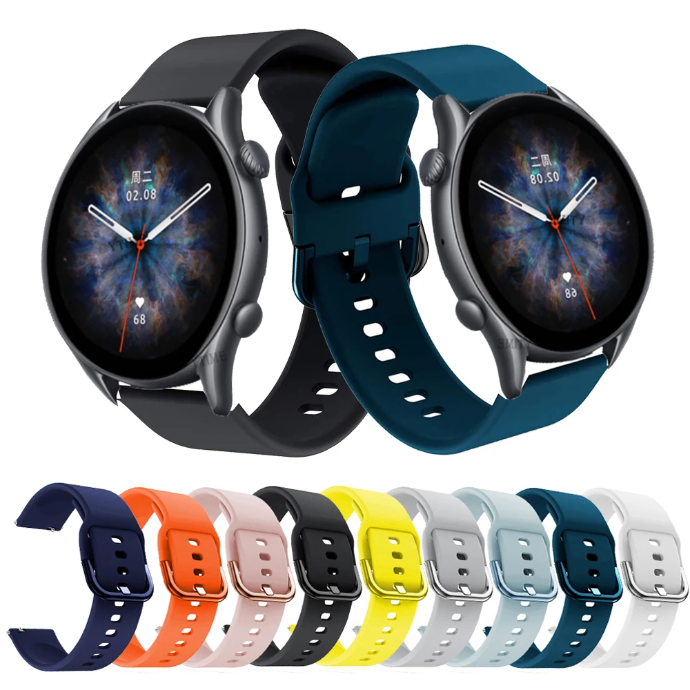 22mm Silicone Wristband Sport Bracelet Replacement Watchbands For Huami Amazfit GTR 3 Pro GTR3 GTR 2 2e eSIM GTR 47mm Strap
22mm Silicone Wristband Sport Bracelet Replacement Watchbands For Huami Amazfit GTR 3 Pro GTR3 GTR 2 2e eSIM GTR 47mm Strap