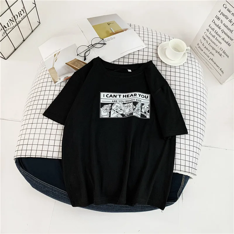 E-BAIHUI 95% Polyester Women T Shirt Casual Funny Tshirts Kawaii Tees Top Letter Cartoon Harajuku Short Sleeves Shirts Woman
E-BAIHUI 95% Polyester Women T Shirt Casual Funny Tshirts Kawaii Tees Top Letter Cartoon Harajuku Short Sleeves Shirts Woman