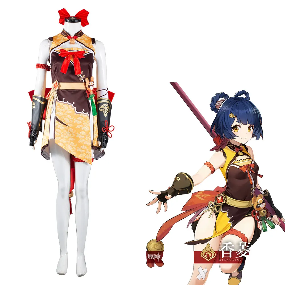 2021 Game Genshin Impact Xiangling Cosplay Costume Outfits Halloween Carnival Women Shirt Pants Socks Lolita Decoration Suit
2021 Game Genshin Impact Xiangling Cosplay Costume Outfits Halloween Carnival Women Shirt Pants Socks Lolita Decoration Suit