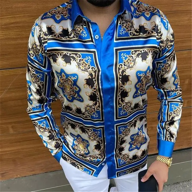 2021 New Men's Long Sleeve Print Vacation Plus Size Casual Stand Collar Button Loose Hawaiian Style Shirt Apparel Comfort Tops
2021 New Men's Long Sleeve Print Vacation Plus Size Casual Stand Collar Button Loose Hawaiian Style Shirt Apparel Comfort Tops