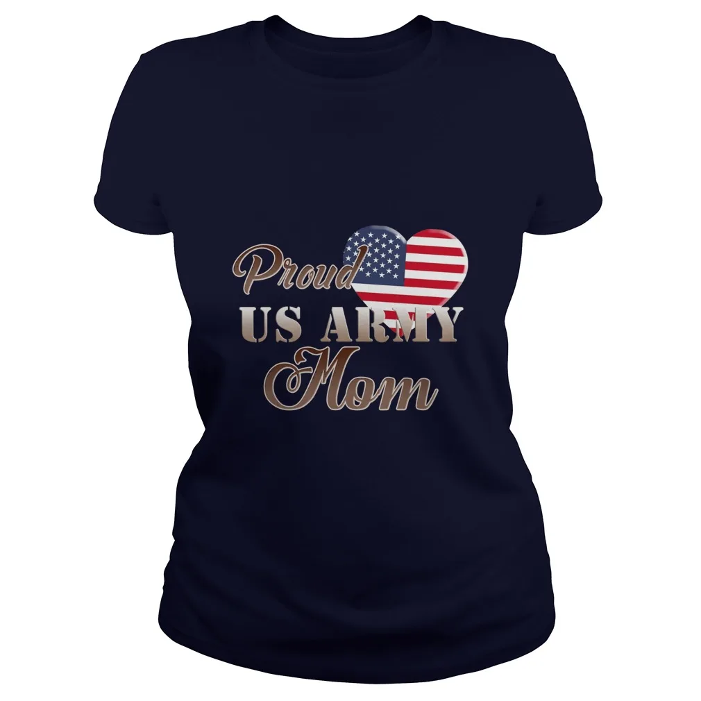Proud Us Army Mom T shirt - Army Mom Patriotic Heart Women's T-Shirt 
Proud Us Army Mom T shirt - Army Mom Patriotic Heart Women's T-Shirt
