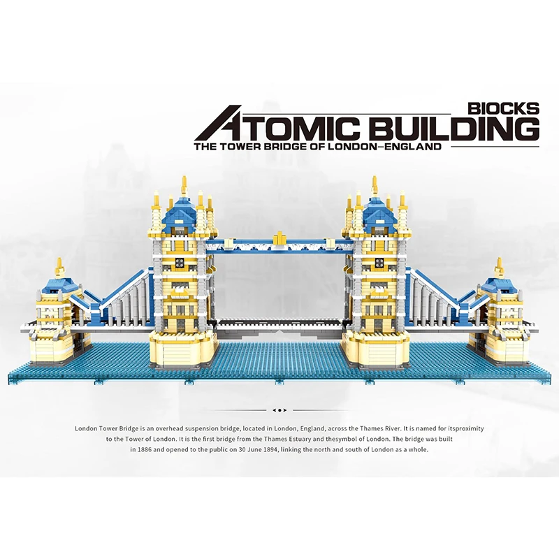 Moc city street view series twin bridge building block DIY Microparticles brick architecture for children's toy gift
Moc city street view series twin bridge building block DIY Microparticles brick architecture for children's toy gift