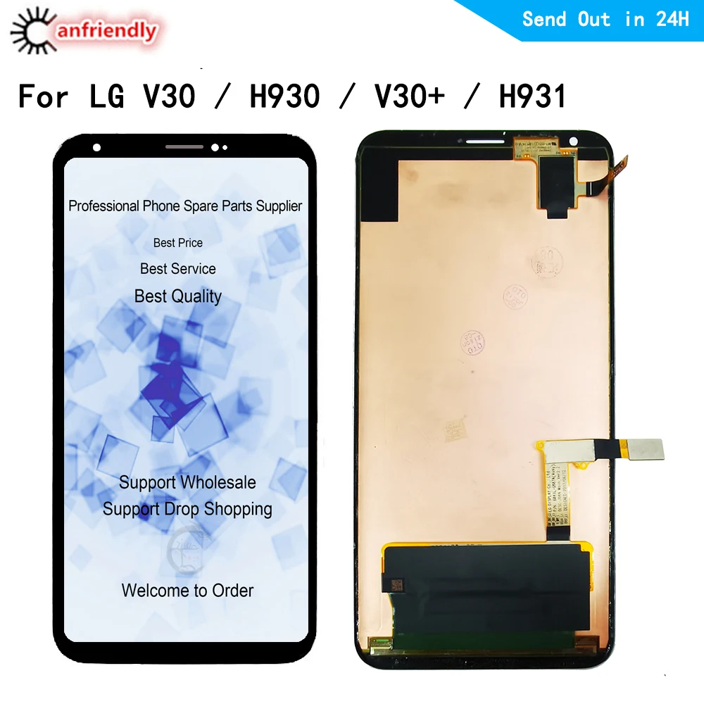 

LCD For LG V30 H930 H933 H931 H932 VS996 US998 LS998U V30+ V30 plus LCD Display+Touch panel Screen With Frame Digitizer Assembly
