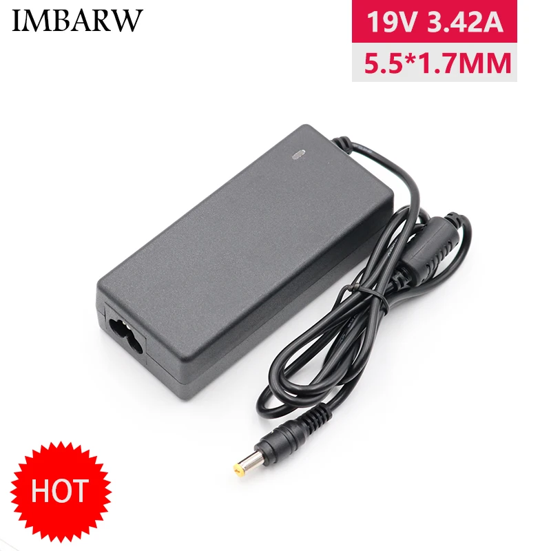 19V 3.42A 5.5x1.7mm Power Suppy Adapter For Acer Aspire Laptop 5315 5630 5735 5920 5535 5738 6920 7520 Notebook Charger 
19V 3.42A 5.5x1.7mm Power Suppy Adapter For Acer Aspire Laptop 5315 5630 5735 5920 5535 5738 6920 7520 Notebook Charger