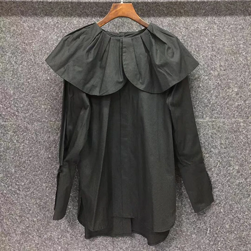 VGH Minimalist Patchwork Ruffle Blouse For Women Long Sleeve Solid Casual Shirt Female Fashionable New Clothing 2021 Spring
VGH Minimalist Patchwork Ruffle Blouse For Women Long Sleeve Solid Casual Shirt Female Fashionable New Clothing 2021 Spring