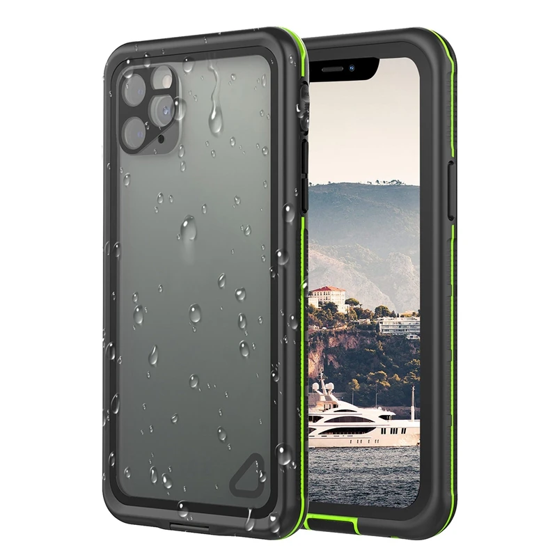 Phone Case Waterproof Full-Body for iPhone11 Pro Rugged Case with Built-in Sn Protector
Phone Case Waterproof Full-Body for iPhone11 Pro Rugged Case with Built-in Sn Protector