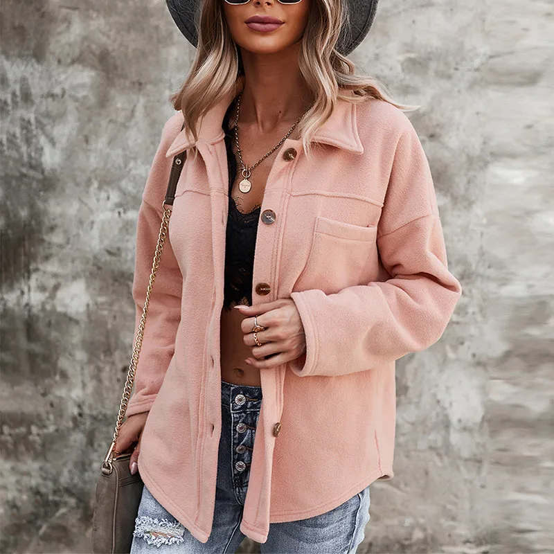 Solid Women's Autumn Jacket Coat Long Sleeve Ladies Jackets Veste Single-breasted Pocket Spring Outwear 2021 Trend Casual Loose
Solid Women's Autumn Jacket Coat Long Sleeve Ladies Jackets Veste Single-breasted Pocket Spring Outwear 2021 Trend Casual Loose