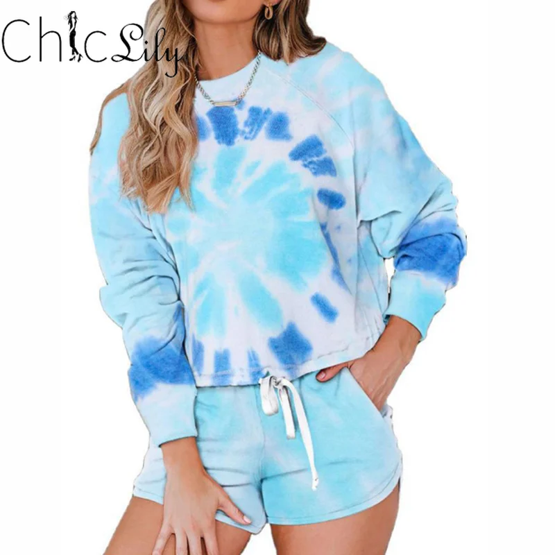 Chiclily Tie-dye 2 Piece Outfits for Women Summer Autumn Casual Suit Long Sleeve Off Shoulder Top + Pant Pajama Set
Chiclily Tie-dye 2 Piece Outfits for Women Summer Autumn Casual Suit Long Sleeve Off Shoulder Top + Pant Pajama Set