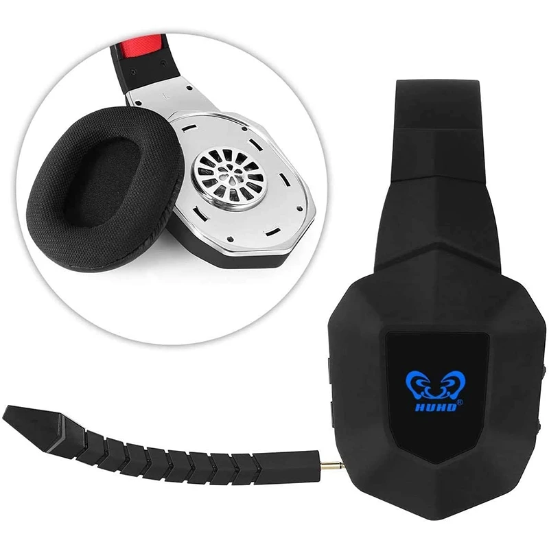 HUHD Wireless Headset 2.4Ghz Optical 7.1 Surround Sound Stereo Wireless Gaming Headphone for PS4/PS3 Noise Cancelling Microphone
HUHD Wireless Headset 2.4Ghz Optical 7.1 Surround Sound Stereo Wireless Gaming Headphone for PS4/PS3 Noise Cancelling Microphone