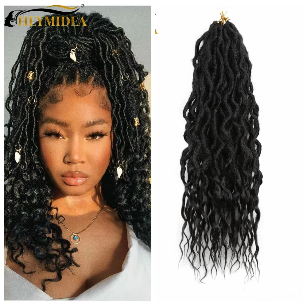 Faux Locs Crochet Hair Curly New Goddess Locs Wavy Braiding Hair Dreadlocks Synthetic Braids Extensions For Women HeyMidea
Faux Locs Crochet Hair Curly New Goddess Locs Wavy Braiding Hair Dreadlocks Synthetic Braids Extensions For Women HeyMidea
