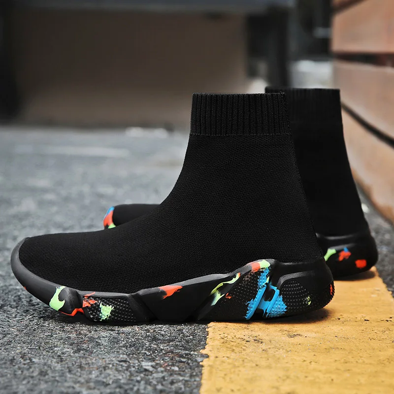 Knit Socks Sneakers Men's High Top Breathable Sport Shoes Light Women Casual Chunky Sneaker Basketball Unsex Flat Running Shoes
Knit Socks Sneakers Men's High Top Breathable Sport Shoes Light Women Casual Chunky Sneaker Basketball Unsex Flat Running Shoes