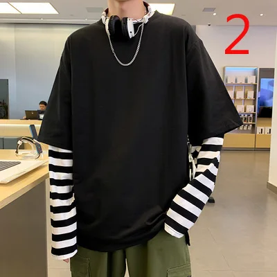 Long-sleeved T-shirt cotton thick tide brand slim bottoming shirt trend embroidery solid color 
Long-sleeved T-shirt cotton thick tide brand slim bottoming shirt trend embroidery solid color