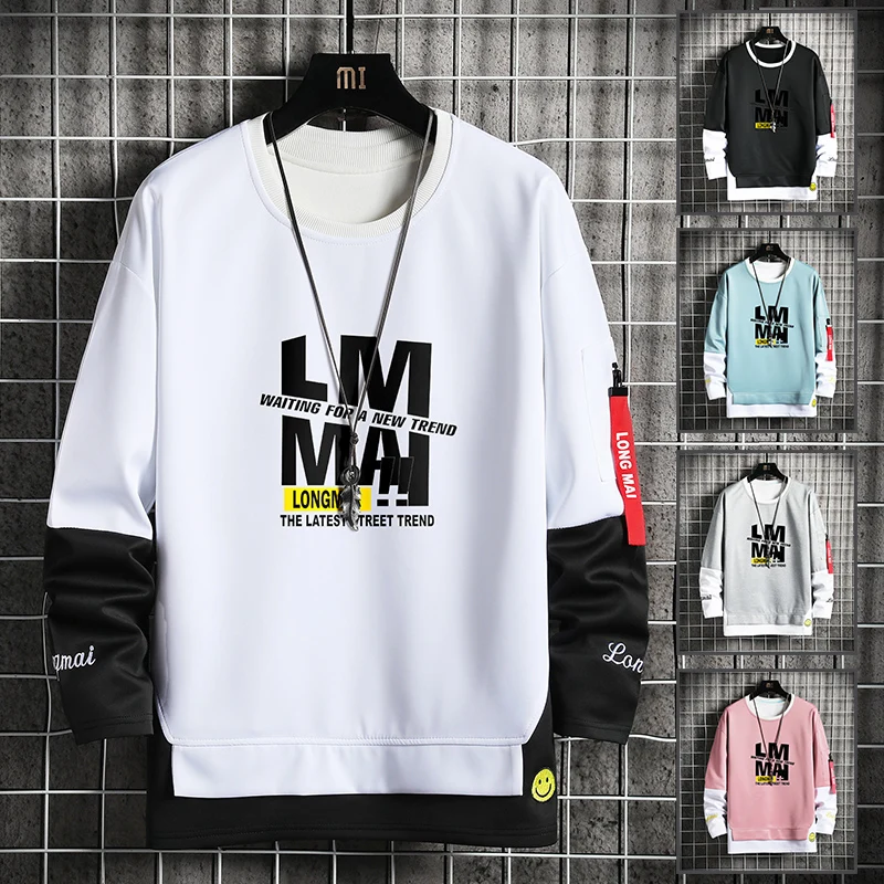 2021 Spring/Autumn New Fashion Round O-Neck Men's Long Sleeve Pullover Hoodies Harajuku Sweatshirts Casual Patchwork Clothes
2021 Spring/Autumn New Fashion Round O-Neck Men's Long Sleeve Pullover Hoodies Harajuku Sweatshirts Casual Patchwork Clothes