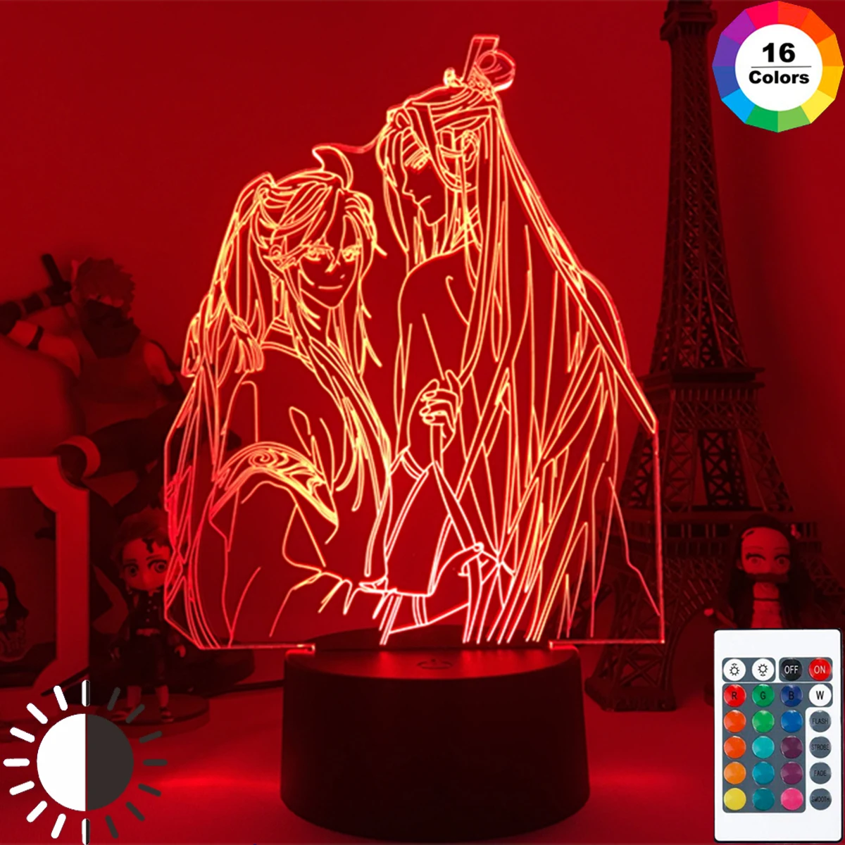Acrylic 3d Light BL Mo Dao Zu Shi Lamp for Bed Room Decor Touch Sensor Colorful Led USB Night Light Lamp Mo Dao Zu Shi Lan Zhan
Acrylic 3d Light BL Mo Dao Zu Shi Lamp for Bed Room Decor Touch Sensor Colorful Led USB Night Light Lamp Mo Dao Zu Shi Lan Zhan