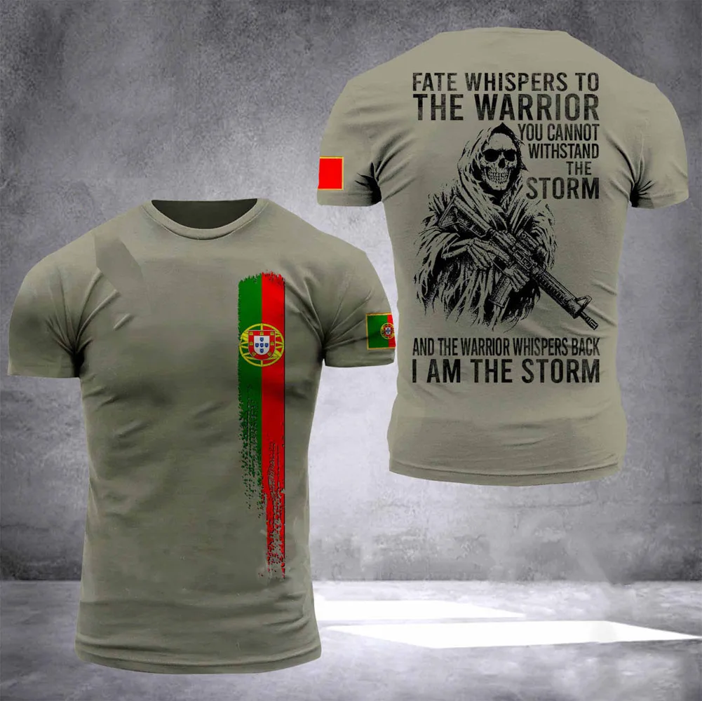 Лето 2021 рабочая рубашка мужская с 3D-принтом испанских португальских солдат топы