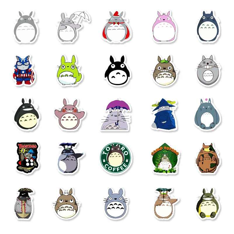 52Pcs/Lot Cartoon Stickers Kid's Toy Cute Totoro Japanese Anime Decoration Decals For Book Car Phone Skateboard Bicycle Notebook
52Pcs/Lot Cartoon Stickers Kid's Toy Cute Totoro Japanese Anime Decoration Decals For Book Car Phone Skateboard Bicycle Notebook