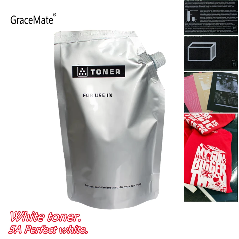 

GraceMate 5AA White Toner Cartridge Powder Refill for OKI ES5430 ES3451 ES5461MFP MC851 MC861 MFP ES5431 ES3452 ES5462 Printer