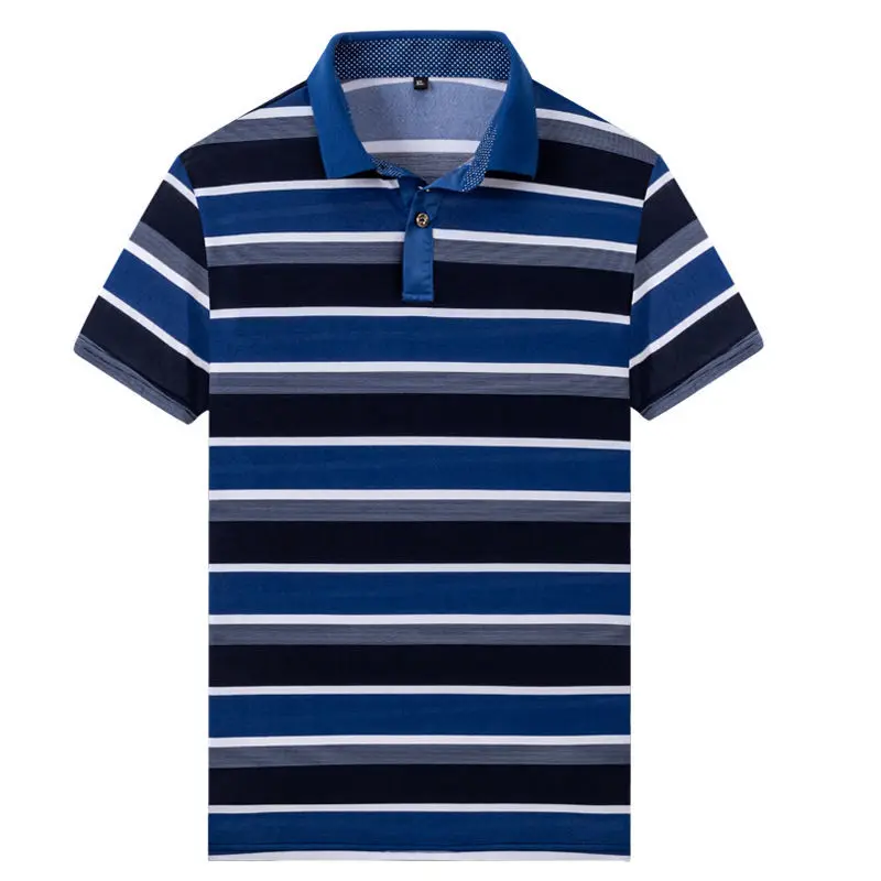 8-Color 2021 Summer New Ice Silk Casual Fashion Stripe Men's Short Sleeve Polo Shirt Home Travel Cool Clothes B006
8-Color 2021 Summer New Ice Silk Casual Fashion Stripe Men's Short Sleeve Polo Shirt Home Travel Cool Clothes B006