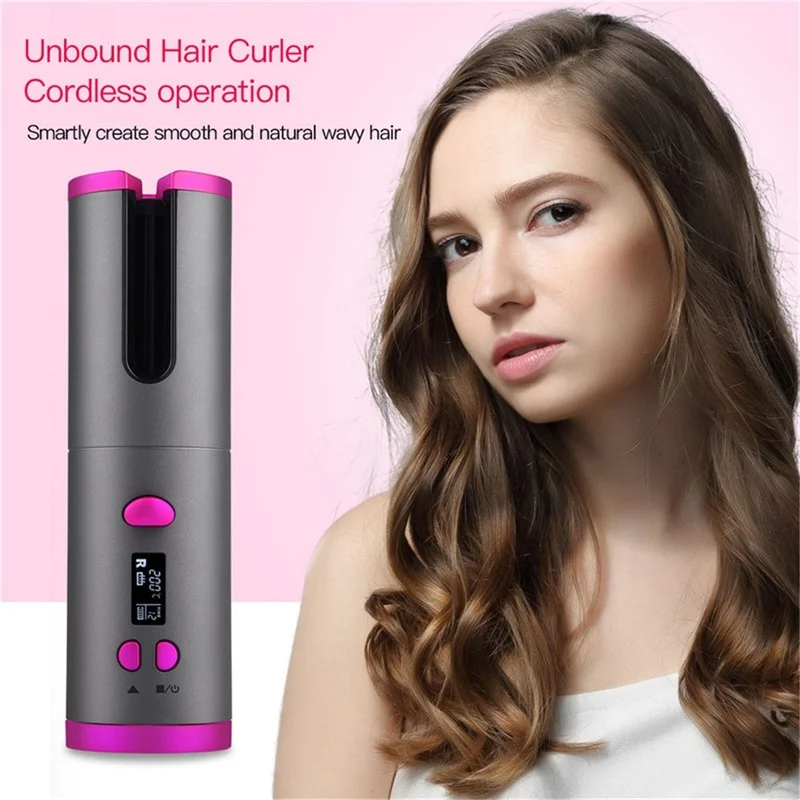 Automatic Hair Curler Auto Ceramic Wireless Curling Iron Hair Waver Tongs Beach Waves Iron Curling Wand Air Curler USB GH1 
Automatic Hair Curler Auto Ceramic Wireless Curling Iron Hair Waver Tongs Beach Waves Iron Curling Wand Air Curler USB GH1