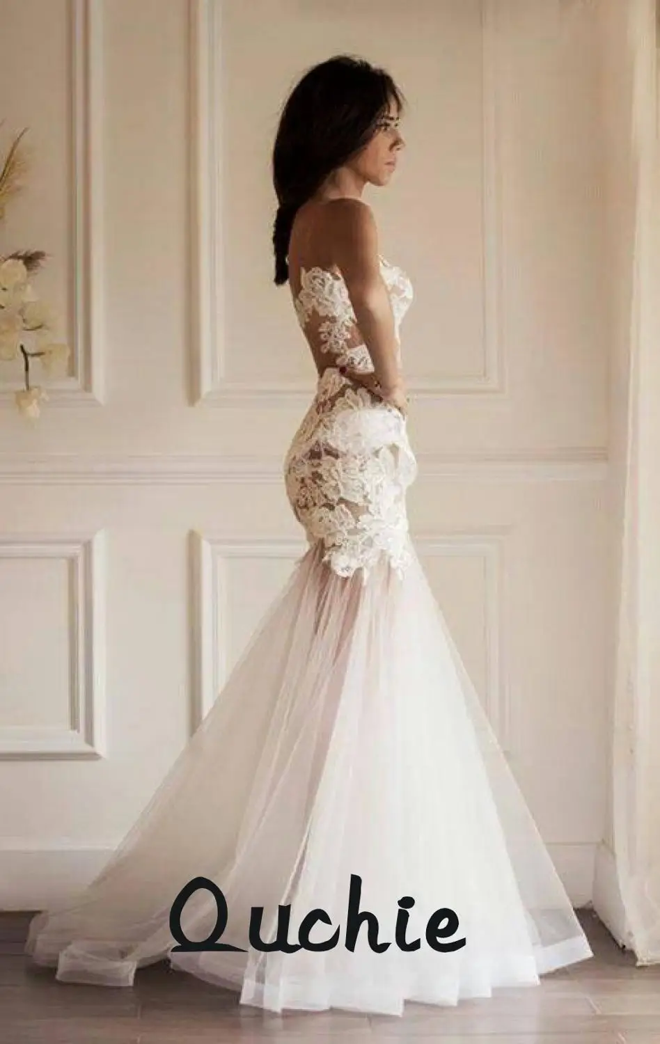 Illusion Wedding Dresses Appliques Abiti Da Sposa Cap Sleeves Mermaid Backless Vestidos De Novia Bridel Gown Custom Made
Illusion Wedding Dresses Appliques Abiti Da Sposa Cap Sleeves Mermaid Backless Vestidos De Novia Bridel Gown Custom Made