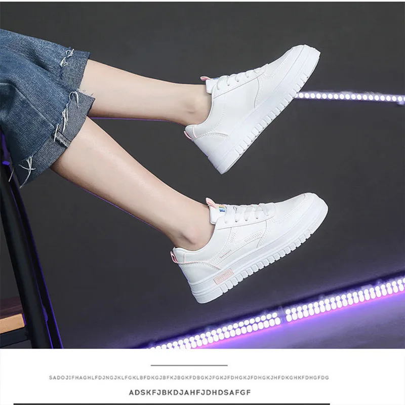 2021 Summer White Shoes New Fashion Sneakers Ladies Comfortable Thick-soled Vulcanized Shoes Lace-up Casual Women's Shoes
2021 Summer White Shoes New Fashion Sneakers Ladies Comfortable Thick-soled Vulcanized Shoes Lace-up Casual Women's Shoes