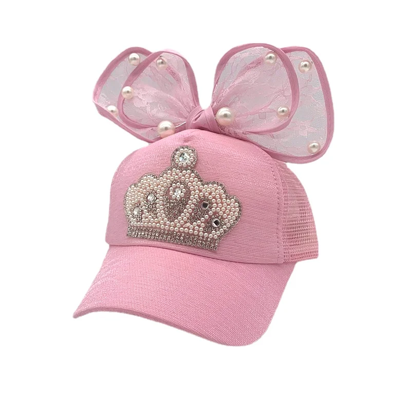 Cute Girls Mesh cap Spring Summer Children Baseball Cap Baby Princess Snapback Hip Hop Caps Rabbit Ear Pearl Big Bow Kids Sun Ha
Cute Girls Mesh cap Spring Summer Children Baseball Cap Baby Princess Snapback Hip Hop Caps Rabbit Ear Pearl Big Bow Kids Sun Ha