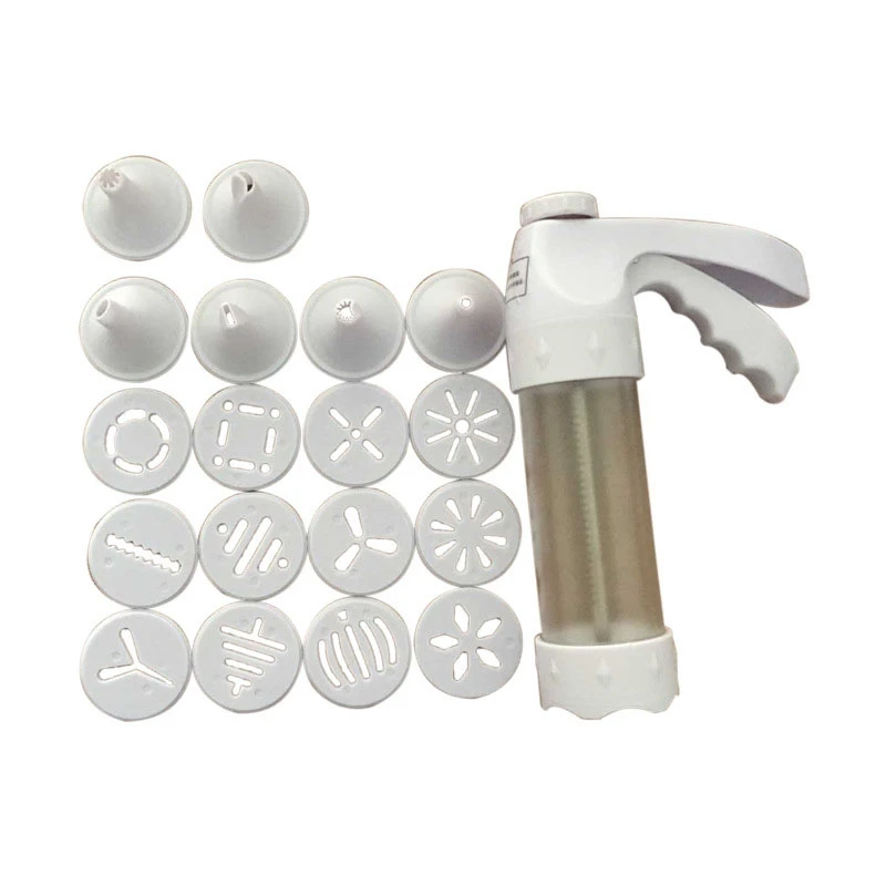 Cookie Kit Machine Cookie Making Cake Decoration 12 Press Molds & 6 Pastry Piping Nozzles Cookie Tool Biscuit Maker
Cookie Kit Machine Cookie Making Cake Decoration 12 Press Molds & 6 Pastry Piping Nozzles Cookie Tool Biscuit Maker