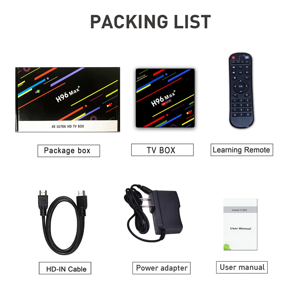 H96 Max Plus Smart TV Box Android 9.0 Smart Set Top Box RK3328 4GB 32GB 64GB Wifi 4K H96 Max+ Media Player Android Box PK X96Max