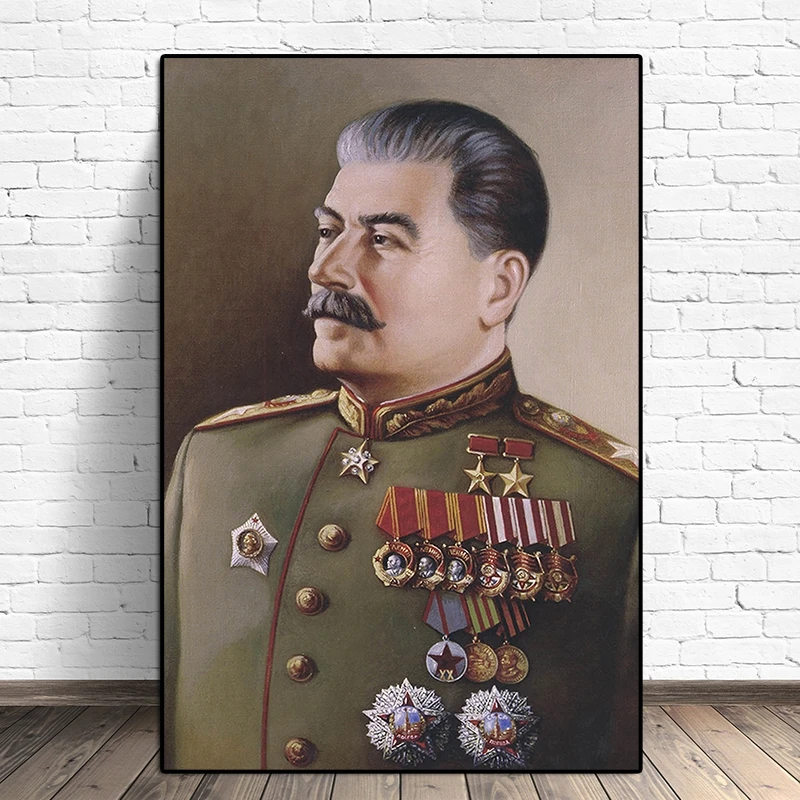 HD Печать Иосифа Сталин портрет настенное искусство холст живопись плакаты