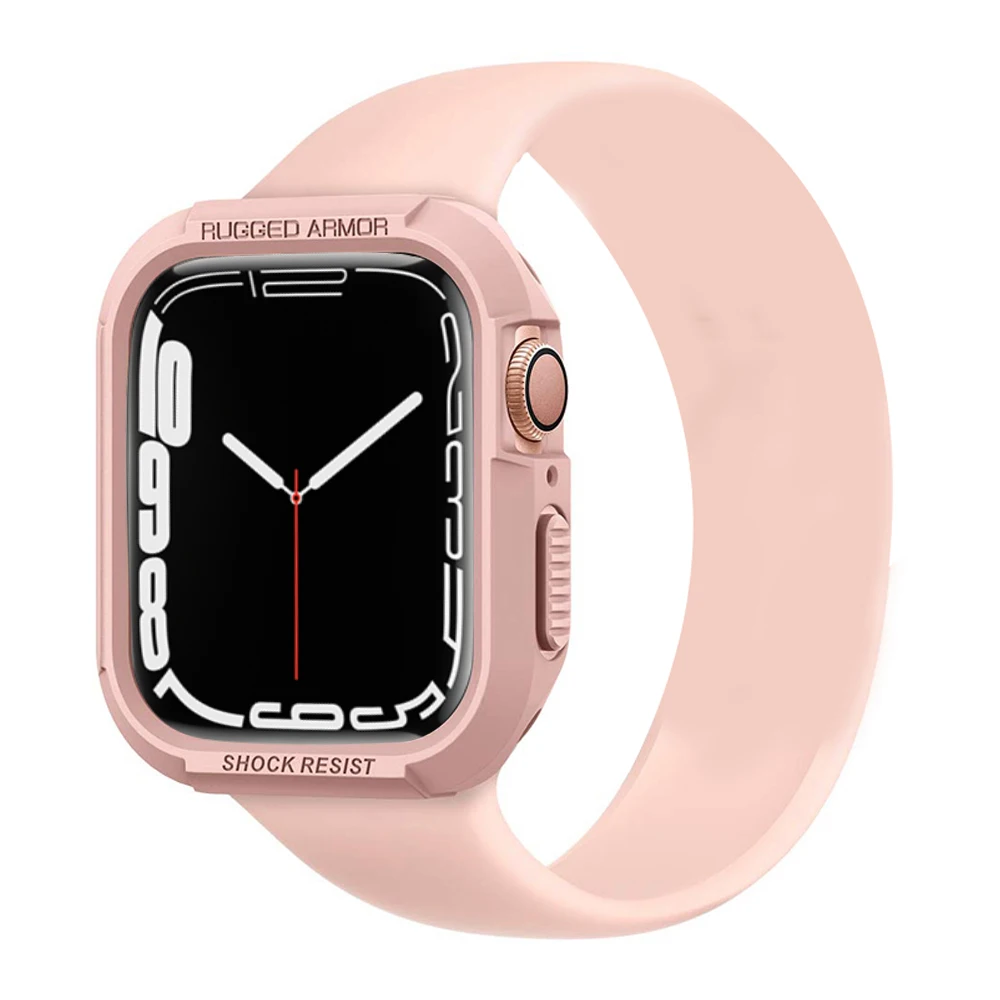 Rugged Armor watch case for Apple Watch 7 6 5 4 3 2 iwatch 44mm 40mm 42mm 41mm 45mm Tpu soft Shockproof Protective cover
Rugged Armor watch case for Apple Watch 7 6 5 4 3 2 iwatch 44mm 40mm 42mm 41mm 45mm Tpu soft Shockproof Protective cover