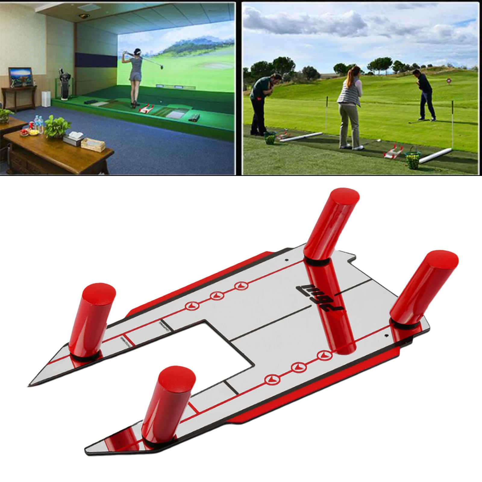 

Зеркало для гольфа-портативное приспособление для тренировки гольфа-зеркало для выравнивания поворотов-аксессуары для гольфа в помещении ...