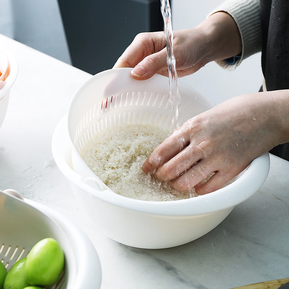 Kitchen Accessories Silicone Double Drain Basket Bowl Washing Storage Basket Strainers Bowls Drainer Vegetable Cleaning Colander
Kitchen Accessories Silicone Double Drain Basket Bowl Washing Storage Basket Strainers Bowls Drainer Vegetable Cleaning Colander