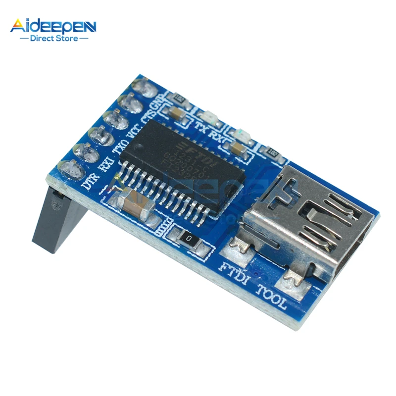 

DC 3.3V 5V FTDI Basic Breakout USB to TTL MWC Programmer Adapter 6 Pin Module For Arduino
