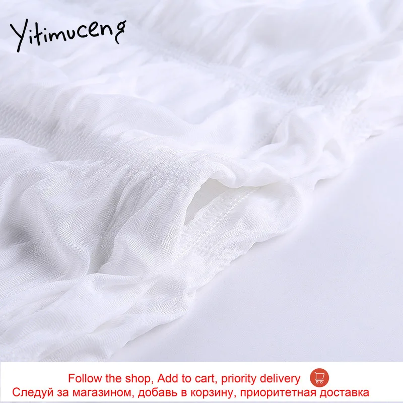 Yitimuceng Spaghetti Strap Spliced Folds Sexy Solid Dress Partty Pencil Black Summer 2021 Short Sleeveless Lady Dresses Fashion
Yitimuceng Spaghetti Strap Spliced Folds Sexy Solid Dress Partty Pencil Black Summer 2021 Short Sleeveless Lady Dresses Fashion