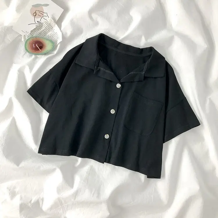 Women's summer 2020 new Korean Short Sleeve Polo Shirt student loose white shirt
Women's summer 2020 new Korean Short Sleeve Polo Shirt student loose white shirt