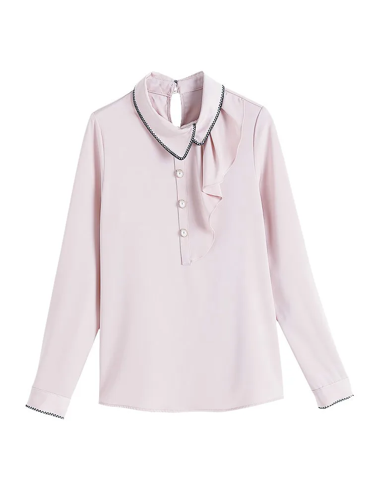 2019 New Arrival Vintage Long Sleeve Female Clothes Solid Chiffon Tops Plus Size Office Lady Shirt autumn ruffles tops 6864 50
2019 New Arrival Vintage Long Sleeve Female Clothes Solid Chiffon Tops Plus Size Office Lady Shirt autumn ruffles tops 6864 50