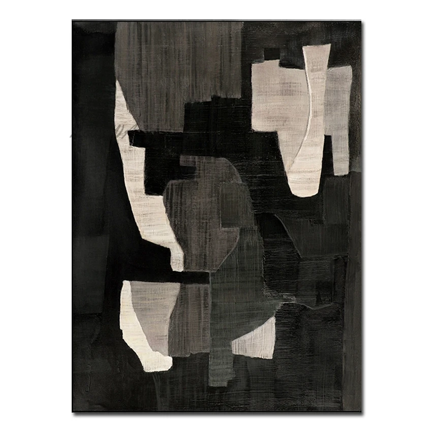 Modern Villa Wall Decorative Abstract Black And White Abstract Dark Oil Painting Wall Canvas Picture Paintings Artwork For Hotel
Modern Villa Wall Decorative Abstract Black And White Abstract Dark Oil Painting Wall Canvas Picture Paintings Artwork For Hotel